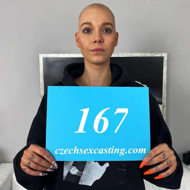 Enigma Silky - Shaved head girl in casting fuck dream 1080p