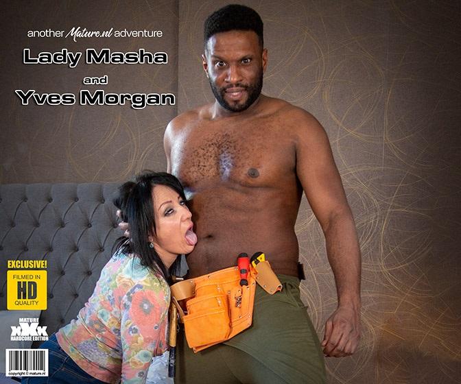 Lady Masha - This cougar only wants his big black tool - 1080