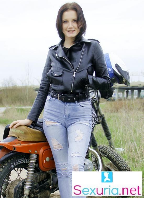 Queenlin - Ride On Bike And Fuck In The Ass HD 720p