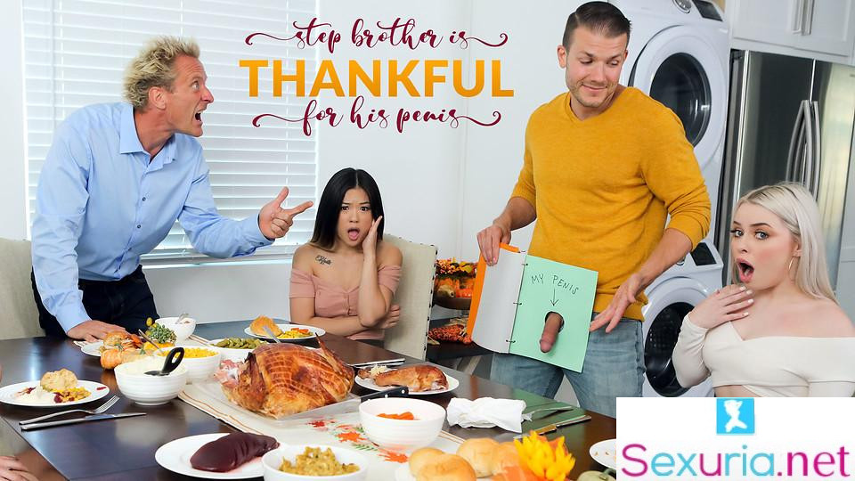 My Family Pies - Haley Spades & Lulu Chu - Stepbrother Is Thankful For His Penis - S22:E3 1080p