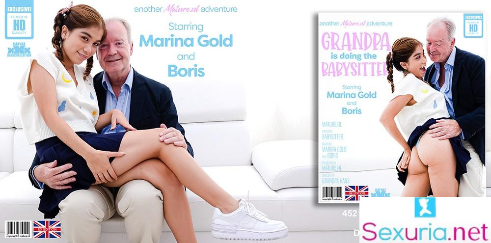 Mature NL - Marina Gold - Grandpa is doing the 19 year old babysitter 1080p