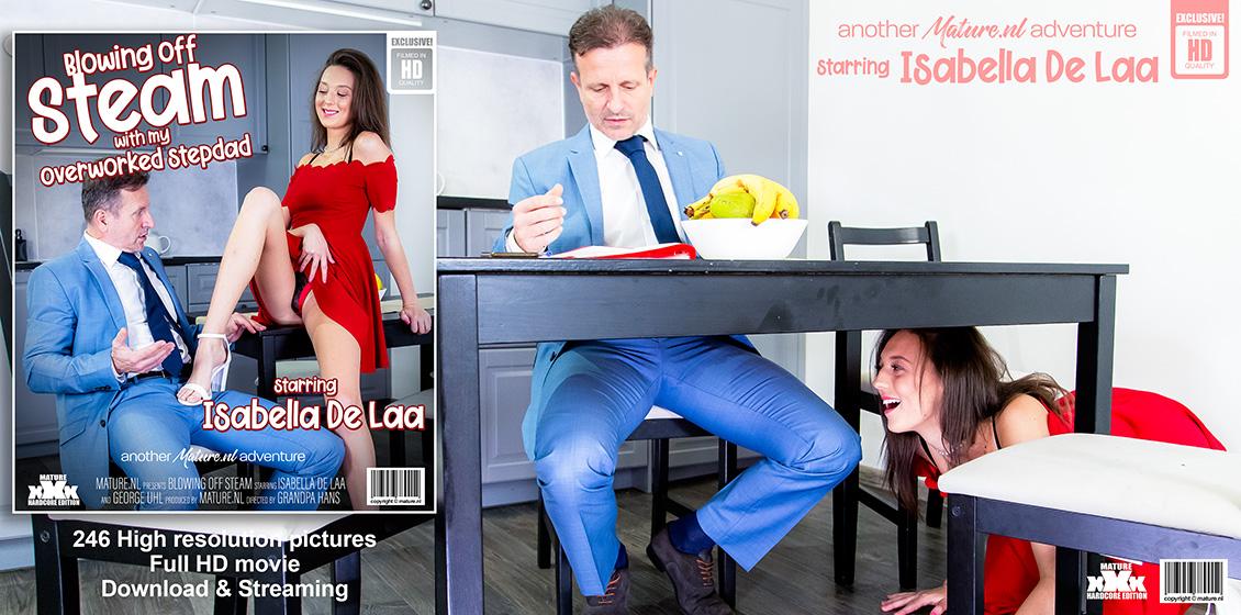 Isabella De Laa (20) & George Uhl (51) - Getting my stepdad to blow of steam - 1080p