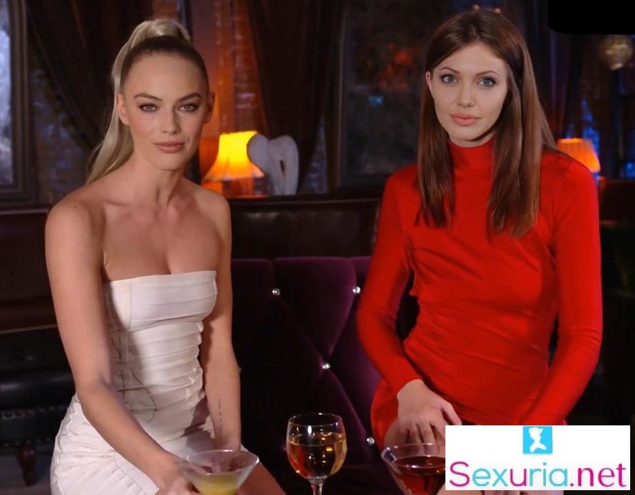 Margot Robbie, Angelina Jolie - Deep Fake POV Anal HD 720p