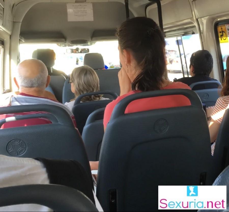 Veronika Charm - Real Public Quickie Handjob in Mini Bus UltraHD/4K 2160p