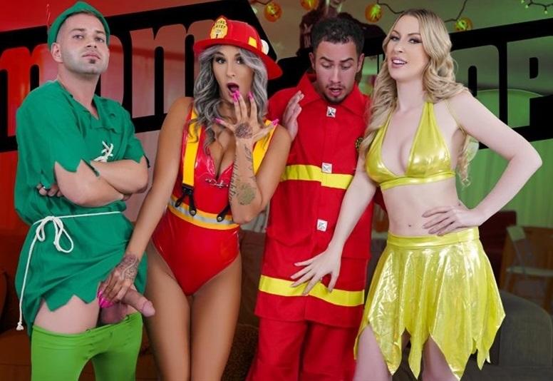 Mandy Rhea, Sydney Paige - Sexy Halloween Treat 720p