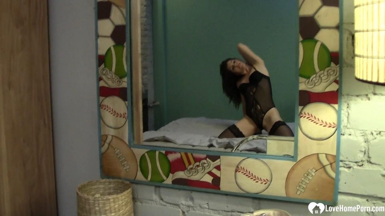 Fooling Around In Sexy Lingerie While My Man Is Recording - 1080p