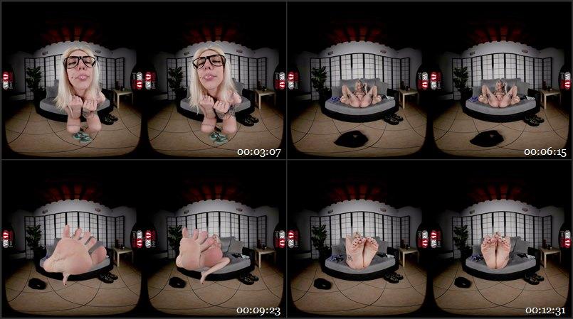 Tattooed Blonde Masturbates Her Pierced Pussy With A Little Foot Tease 1920p