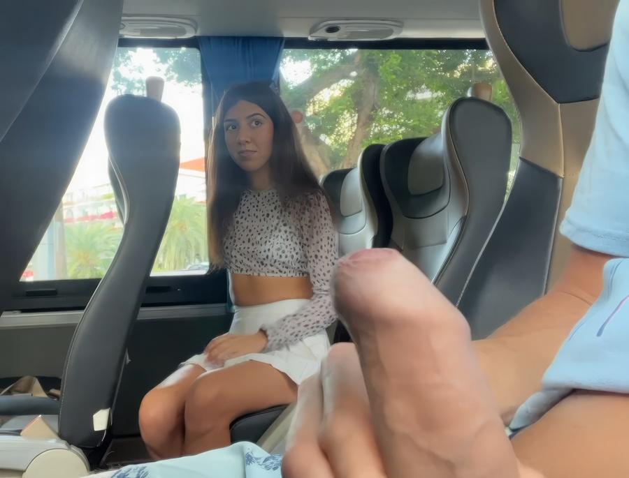 Katty West - Public Dick Flash I Pull Out Dick In Bus Full Of People And Stranger Makes Me Cum With Her Hand FullHD 1080p