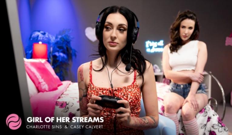 Casey Calvert, Charlotte Sins - Girl Of Her Streams FullHD 1080p