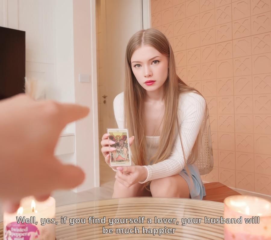 Diana Rider - You Must Cheat On Your Husband! That’s What The Cards Say! Reader Fucks Her Tight Pussy On The Couch FullHD 1080p