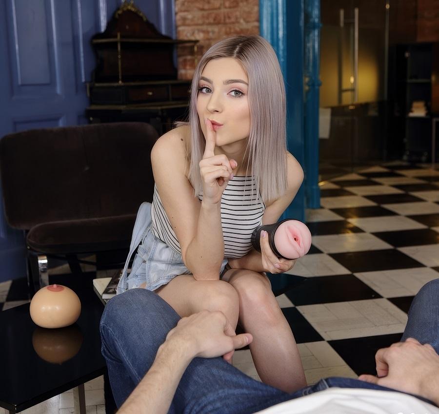 Eva Elfie - Sister Finds My Pocket Pussy 3D converted to 2D HD 720p