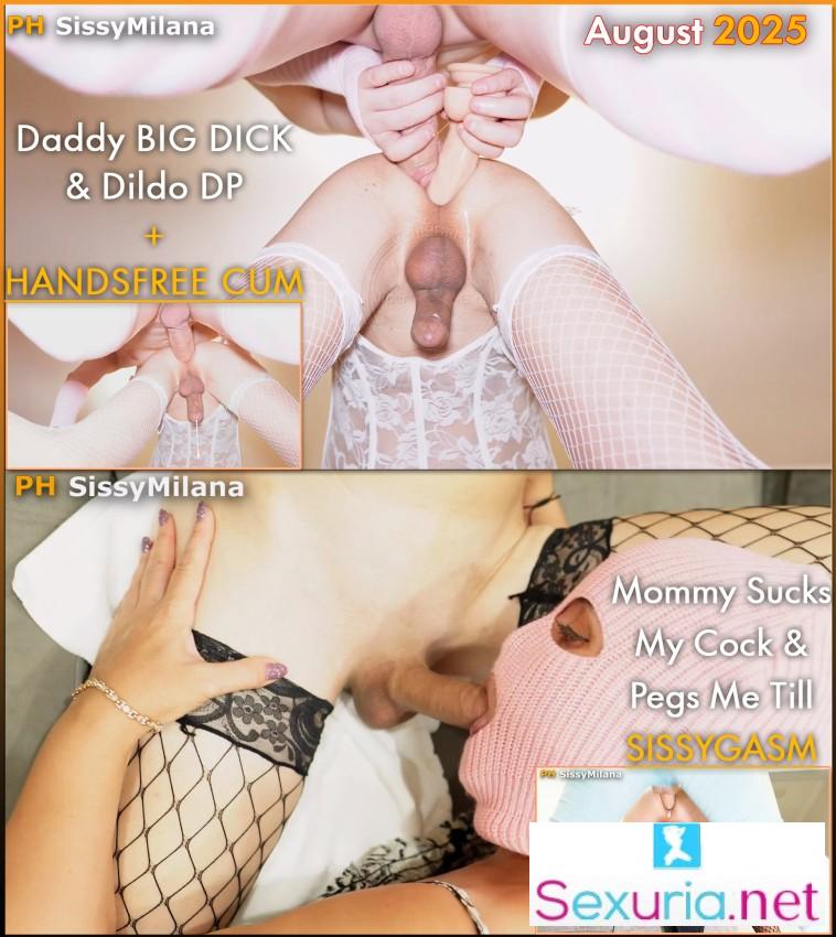 Sissy Milana - HANDSFREE w Daddy, SISSYGASM w Mommy - 1080p
