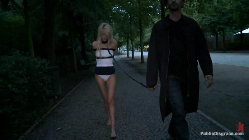Blanche - Euro Beauty gets Tied to a Park Bench and Fucked Where Everyone Can See 720p