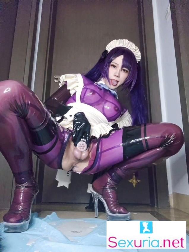 Veritablezx22 - Latex Slave maid monachan - 1440p