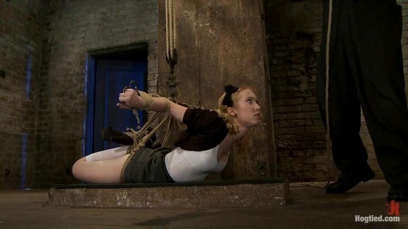 Nicki is bound, suspended, manhandled, abused, humiliated, made to cum like a common whore 720p