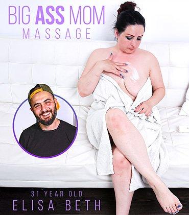 Elisa Beth, Stefan Steel - 31 year old Big Ass mom Elisa Beth rides, fucks and sucks a hard cock during her massage session FullHD 1080p