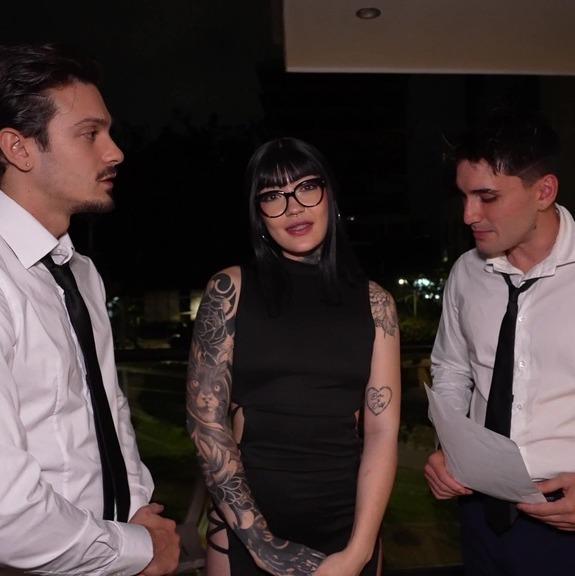 Aradiahell - Wild Threesome and Double Penetration with an 18yo Tattooed slut - Acadia Hell FullHD 1080p/HD 720p
