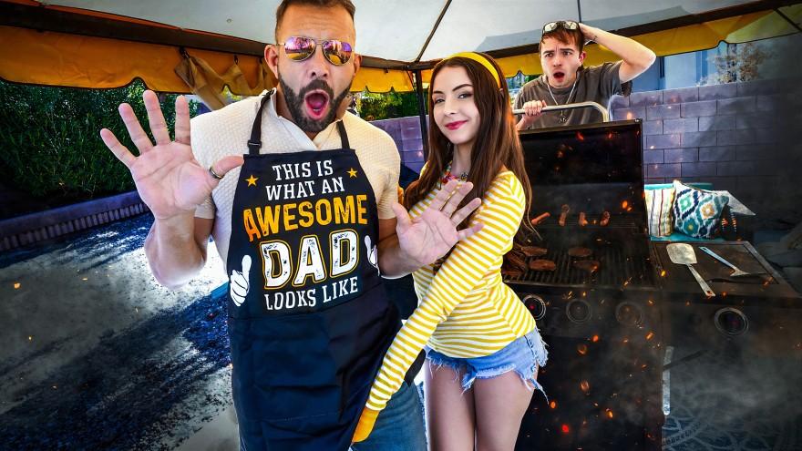 Serena Hill - “I’ll Drain Your Cock Before the BBQ” Serena Gets Marinated In Daddy’s White Sauce FullHD 1080p/HD 720p