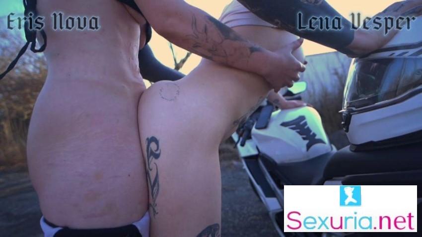 Lena Vesper - Biker Trans Girls Wreck Each Other's Holes - 1080p