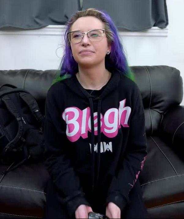 Lucy T - Green & Purple Hair Late 20s Hottie Audition FullHD 1080p