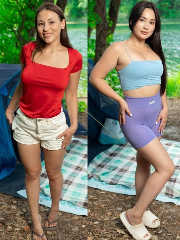 Amelia Ost, Sumiko - Wild Threesome In Nature FullHD 1080p/HD 720p