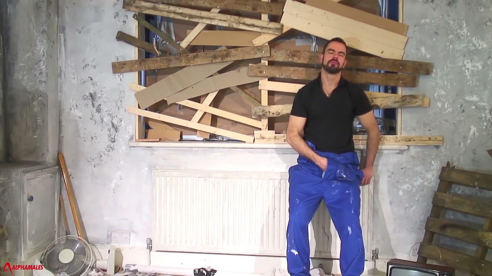 Alphamales - Dolan Wolf, Antonio Garcia - Manly Bearded Gay Bottom Pounded - FullHD/1080p