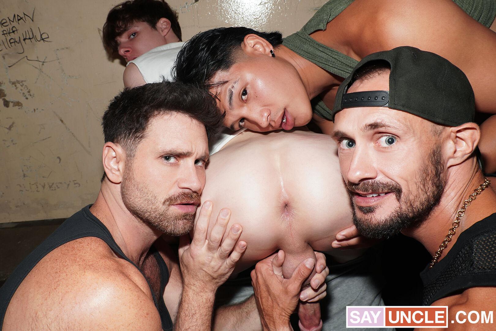 SayUncle - Andrew Akito, Noah Knoxx, Beau Butler, Wolfie Wildes - Welcome to the County Jail Your Ass Is Ours Now - 4K/2160p