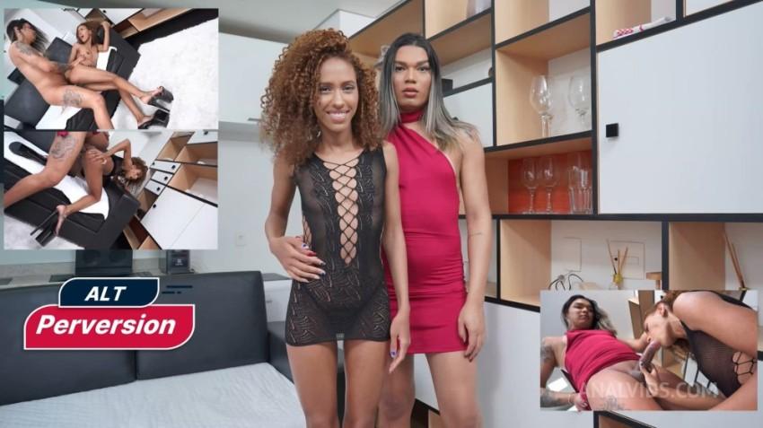 Alana Duarte, Briane Cristina - Dominant Brazilian TS Alana Duarte Fucks Horny Briane Cristina (Anal, Trans On Woman, Dirty Talk, Lezdom) ALT063 - 720p/1080p/2160p/SD