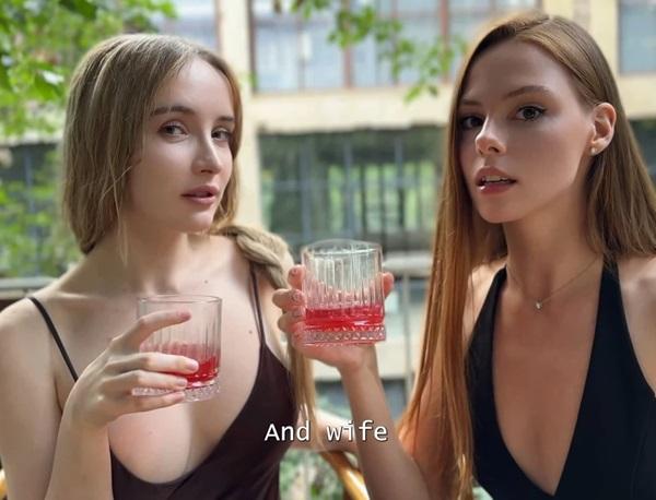 Arina Fox, Polly Yangs - Threesome Sex on the First Date Lucky Guy Fucks FullHD 1080p