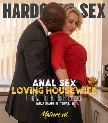 Camilla Creampie - Camilla Creampie Takes Her Husband's Big Black Cock In Her Ass FullHD 1080p