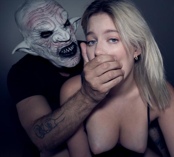 Nikoletta Queen - Halloween Night: The Monster Goes Inside Her Pussy,Nikoletta reached out and stroked the thick outline through his costume, then dropped to her knees and freed his cock FullHD 1080p/HD 720p