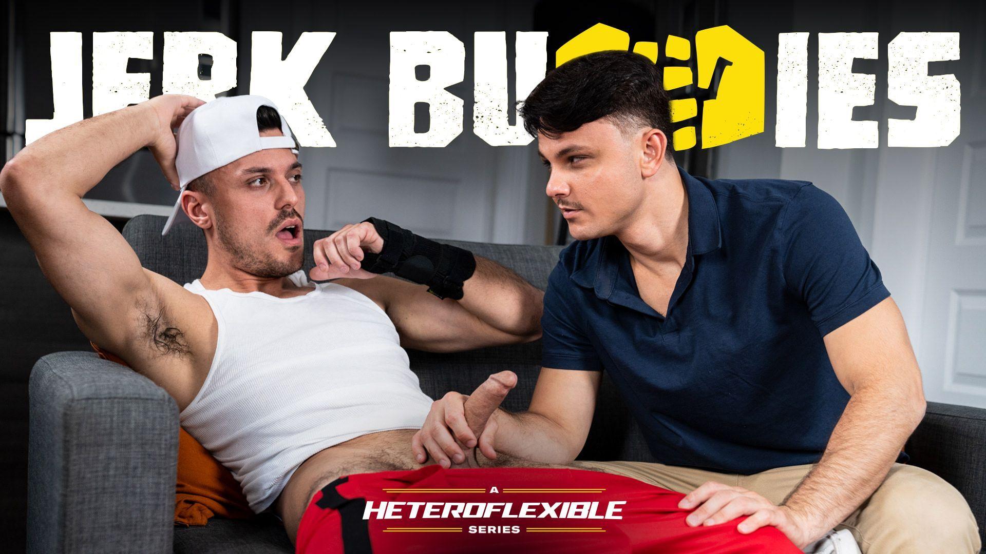 AdultTime - Enzo Muller, Nate Rose - Jerk Buddies Heteroflexible - I'm Just Lookin' Out for Ya, Bud! - 4K/2160p